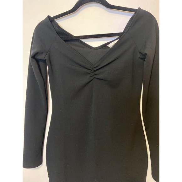 Black Bodycon Dress - Picture 2 of 3